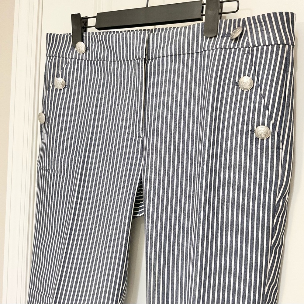 LOFT Riviera Slim Sailor Striped Pant Size 6, NWT